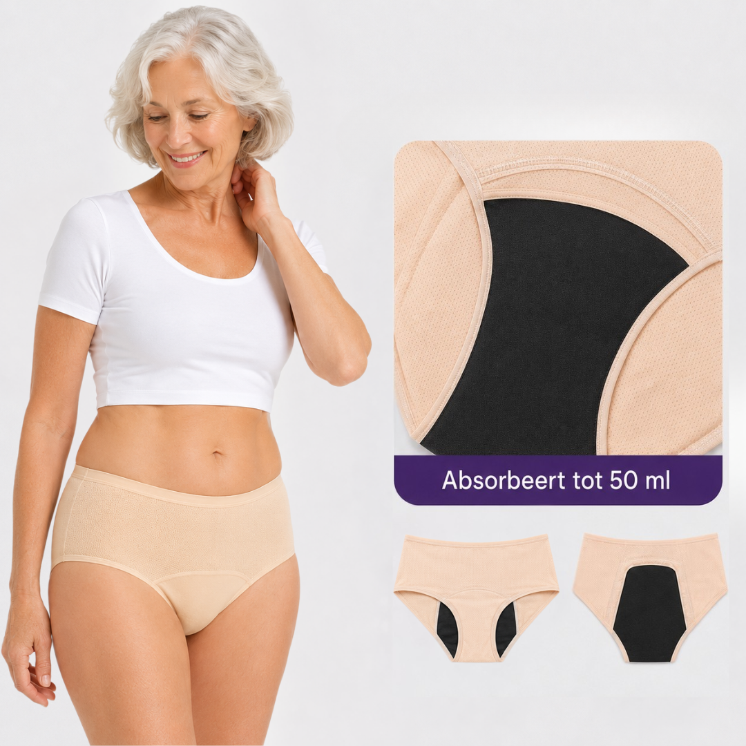 SlipSecure™ | Comfortabel Lekvrij Ondergoed | 3+2 GRATIS